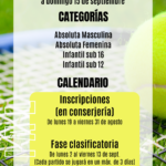 [Deportes] Sociales de tenis y pádel