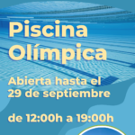 [Verano][AVISO] Piscina Olímpica – Abierta hasta el 29 de septiembre de 2024