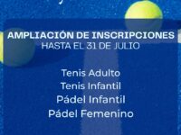 [Aviso] Sociales de Pádel y Tenis – Ampliación plazo inscripción