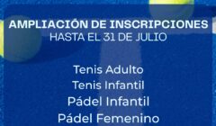 [Aviso] Sociales de Pádel y Tenis – Ampliación plazo inscripción