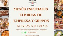 Menús especiales comidas de empresas y grupos