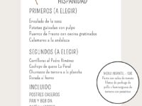 [SN] Menú lunes 12 de octubre. Día de la HISPANIDAD